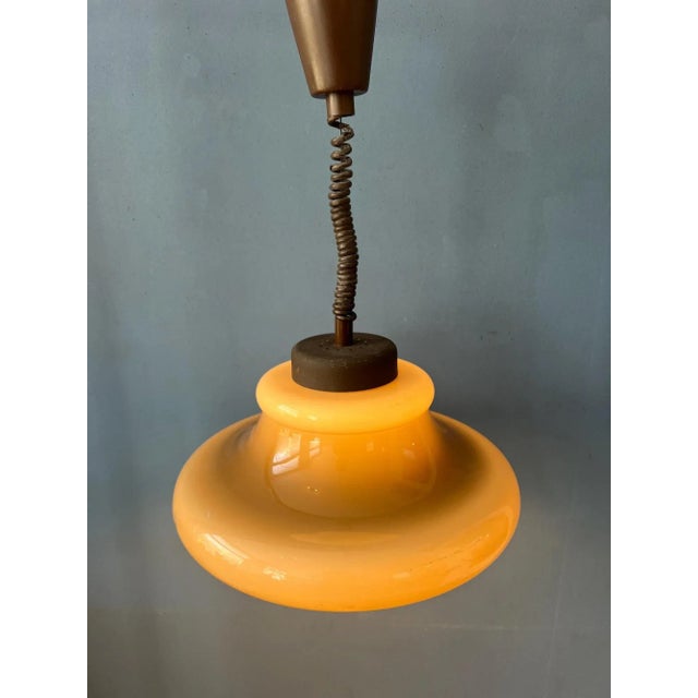 Acrylic Glass Suspension Pendant Lamp from Herda For Sale - Image 3 of 11