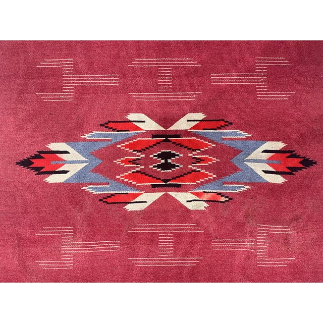 Textile Vintage Swedish Kilim Rug 3'7" X 5’9" For Sale - Image 7 of 8