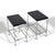 Pair of Minimalist Chrome Side Tables With Granite Tops For Sale In Chicago - Image 6 of 10