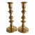 Vintage Baldwin Solid Brass Candlesticks, Pair, Usa, Late 20th Century For Sale