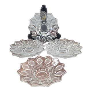 Vintage Czechoslovakian Libochovice Floral Pattern Dessert Plates- Set of 6 For Sale