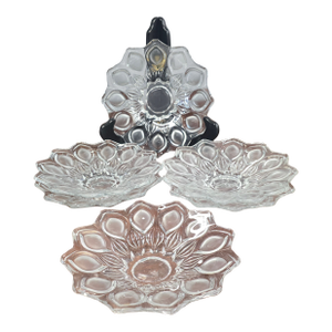 Vintage Czechoslovakian Libochovice Floral Pattern Dessert Plates- Set of 6