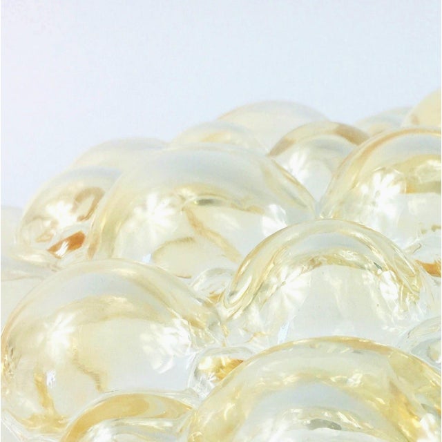 1960s Mid-Century Modern Amber Bubble Glass Wall Light/Sconce by Helena Tynell for Limburg For Sale - Image 6 of 11