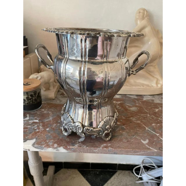 Silver-Plated Champagne Bucket or Wine Cooler from Royal Sheffield For Sale - Image 3 of 8