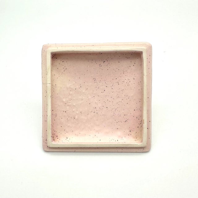 Pink Vintage Victorian Style Pink Ceramic Trinket Box For Sale - Image 8 of 9