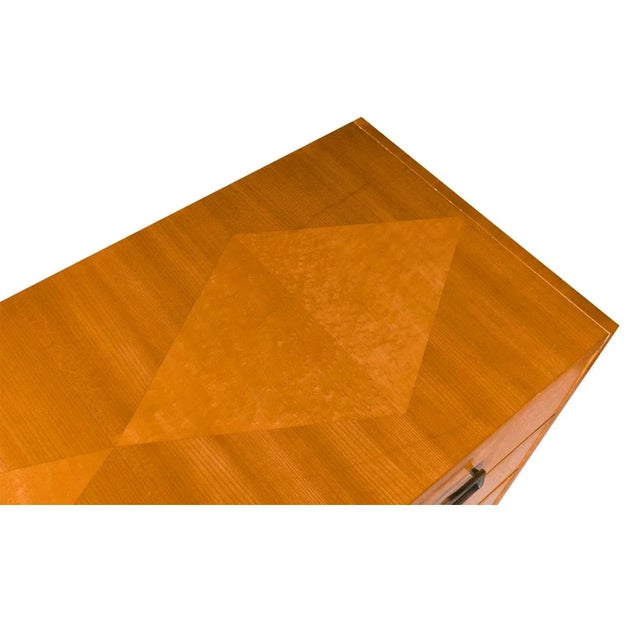 1960s Mid-Century Modern Diamond Front Dresser For Sale - Image 9 of 12