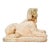 Vintage Brick Sphinx Garden Statue For Sale