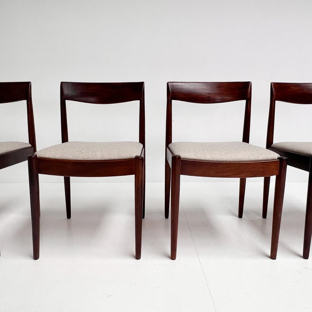 Mid-Century Danish Chairs, 1960s, Set of 4, in Very Good conditions. Designed 1960 to 1969
