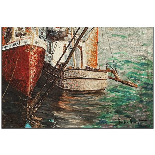 Contemporary Early 20th Century The Boats of Gloucester, Gordon Hope Grant For Sale - Image 3 of 4