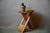 Brown Folding Stool in Pine by Roger Tallon for Sentou, 1970s For Sale - Image 8 of 8