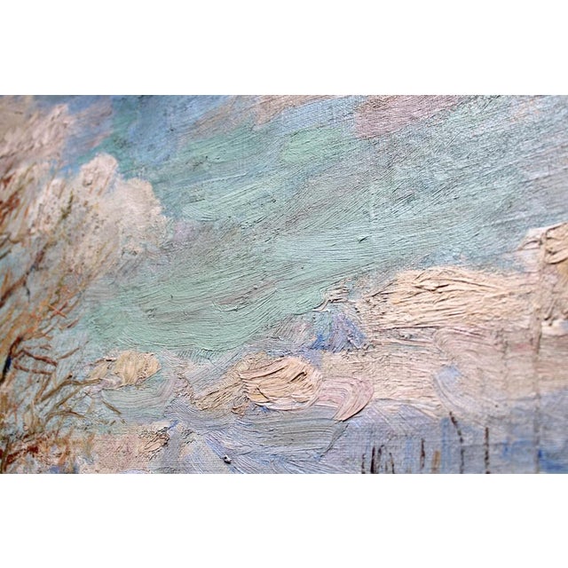 German Dontsov, Early Spring Landscape, Oil on Canvas For Sale - Image 5 of 14