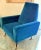 Mid-Century Modern Vintage Italian Armchair Upholstered and Covered in Velvet Ottanio Color For Sale - Image 3 of 13