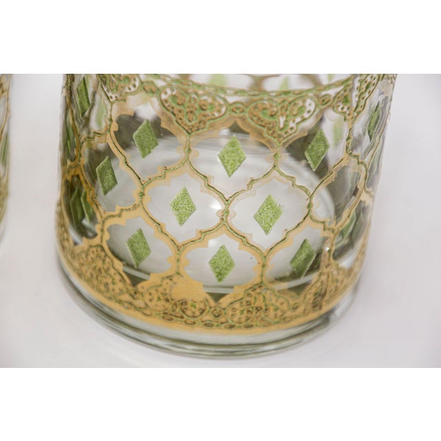 Vintage Set of Old Fashioned Valencia by Culver With 22-Karat Gold For Sale - Image 4 of 14