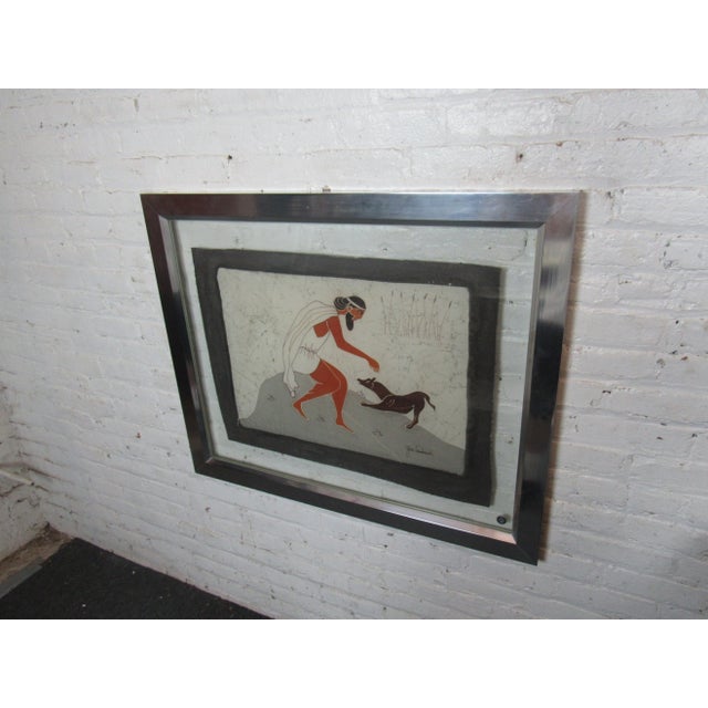 Egyptian-Themed Framed Artwork For Sale In New York - Image 6 of 8