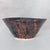2010s Signed Studio Pottery Bowl | j.a. Ridley 2013 | Drip Glaze Stoneware | Bronze & Black Oil-Spot Glaze | Large Centerpiece Bowl For Sale - Image 5 of 12