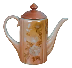 Antique 1890 Rookwood Anna M Valentien Iris Glaze Teapot Coffee Pot Pitcher