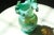Mid-Century Modern Fenton Art Glass Ruffle Rim Bud Vase Hand Painted Florals For Sale - Image 3 of 6