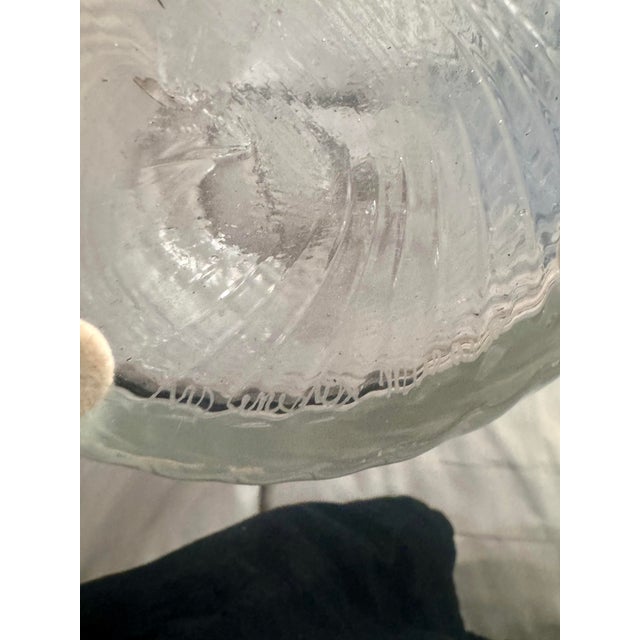 Glass Signed Cenedese Murano Monumental Swirl Glass Vase, 22” Tall For Sale - Image 7 of 8