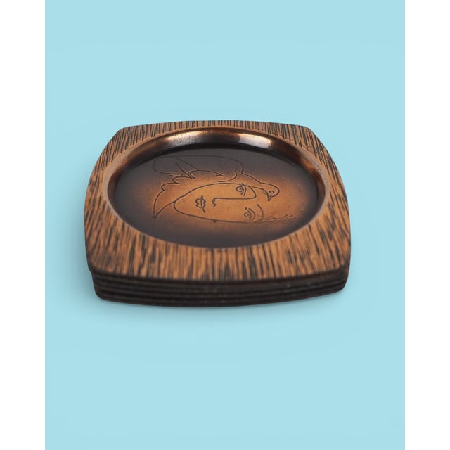 Vintage Polish Coasters, 1978, Set of 6 For Sale - Image 4 of 13