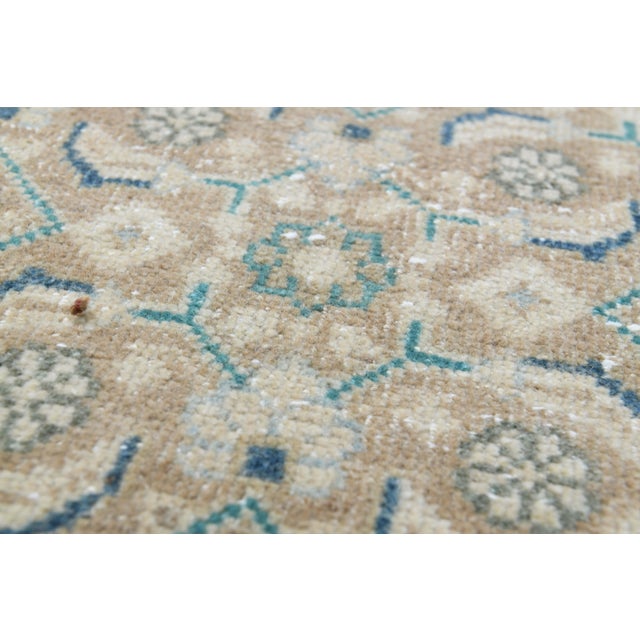 1970s Vintage Persian Handmade Wool Cotton Orange Area Rug For Sale - Image 11 of 11