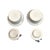 Ceramic Japanese Jeweled Porcelain Chrysanthemum Inkwells, 1880, Set of 2 For Sale - Image 7 of 15