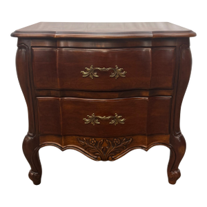 Vintage White Furniture French Provincial Style Mahogany Nightstand