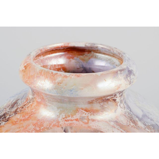 Art Deco Marmor Ceramic Vase Arabia, Finland, 1933 For Sale - Image 4 of 8