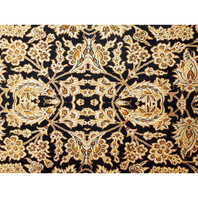 Extremely fine woven Persian silk carpet have silk pile on silk foundation. Approximately 750-800 knots per square inch....