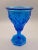 Vintage Cosmos Blue Goblet by Imperial Glass For Sale - Image 4 of 4
