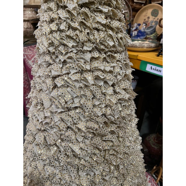 American 1970s Southern Textile Christmas Tree For Sale - Image 3 of 5