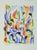 Françoise Galle, Plant Abstraction, Pastel Drawing For Sale