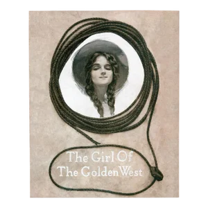 Vintage American West Cowgirl Print