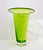Marked Schott Zwiesel trendy, modern neon green glass vase In very beautiful, scratch-free condition. Size: 48 cm