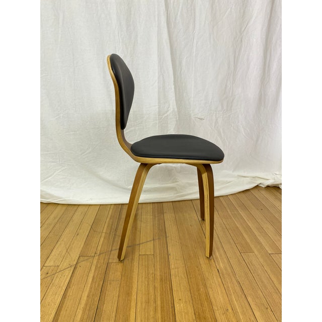Contemporary 1960s Nuevo Satine Dining Chairs With Black Leather Seats - Set of 4 For Sale - Image 3 of 9