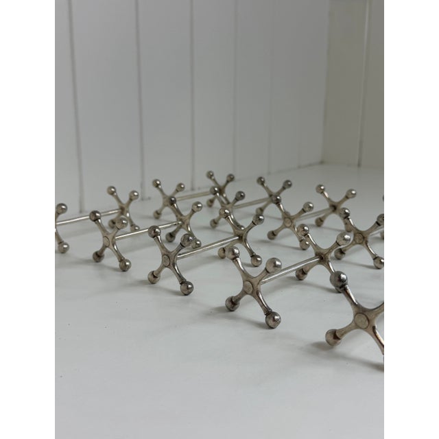 Vintage Christofle Silver Plated Knife Rests, Set of 10, Circa 1925-1935 For Sale - Image 9 of 12