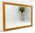 Late 20th Century Solid Teak Frame Danish Mid Century Modern 32x44 Rectangle Wall Mirror Mint! For Sale - Image 5 of 7