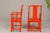 "The Lava Chair", Yoke Back Armchairs with Custom Deep Orange Lacquer - A Pair For Sale - Image 10 of 12