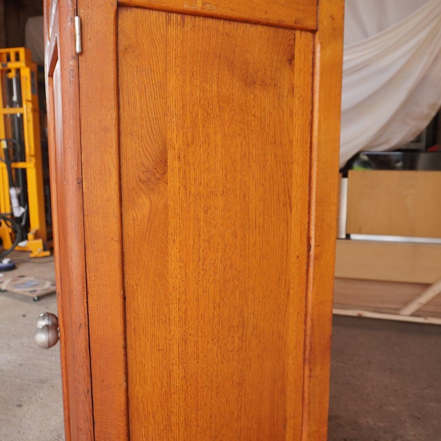 Oak and Steel Cabinet For Sale - Image 14 of 18