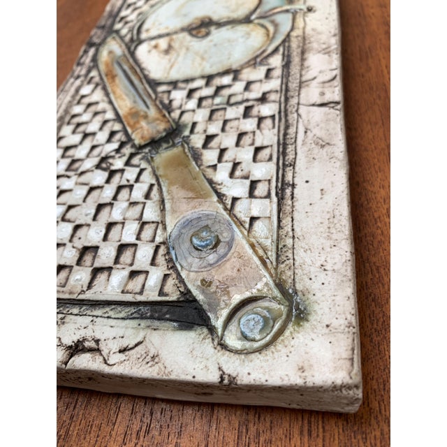 Ceramic Vintage Studio Pottery Wall Plate, 1970s For Sale - Image 7 of 18