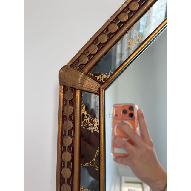 Vintage Large Octagonal Mirror For Sale - Image 4 of 7