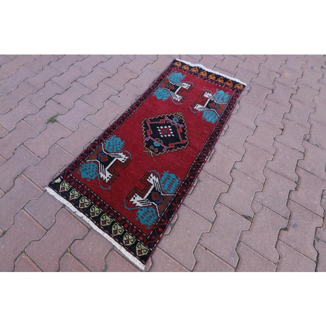 1970s Rustic Red Oriental Hand Knotted Wool Rug For Sale - Image 12 of 13