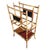Victorian Antique Restored Aesthetic Movement Large Two-Tier Tiger Bamboo Magazine Rack With Divider For Sale - Image 3 of 8