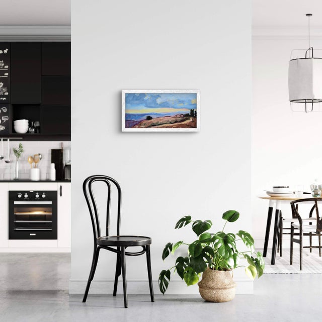 Textile Modern Impressionist Landscape Oil Painting For Sale - Image 7 of 8