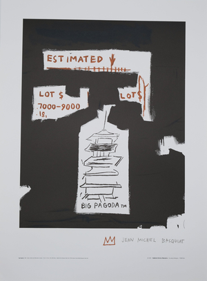 Jean-Michel Basquiat, Big Pagoda, Lithograph
