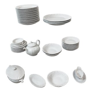 Dinner Service in Limoges Porcelain from Haviland, 1950s, Set of 49 For Sale