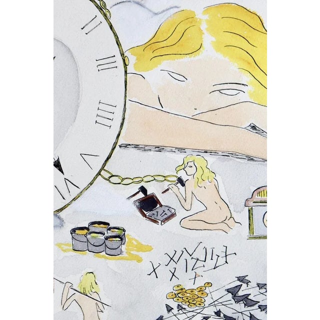 Gabrielle Rul, How to Fix Time, 2021, Watercolor | Chairish