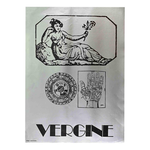 Sergio Barletta, Virgin, 1973, Offset and Screen Print For Sale