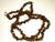 Tribal Gemstone Necklace Double Strand Natural Cognac Honey Amber Necklace Sterling Silver Clasp For Sale - Image 3 of 7