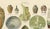 This attractive pair of original chromolithographs illustrates the history and artistic development of ceramics from the...