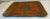 Vintage Italian Florentine gilt wood gold and orange rectangular tray!